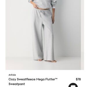 Aritzia Cozy Sweatfleece Mega Flutter™ Sweatpant 2XS gray